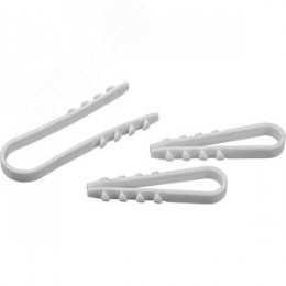 Дюбель-хомут 11-18мм нейлон белый (50шт)