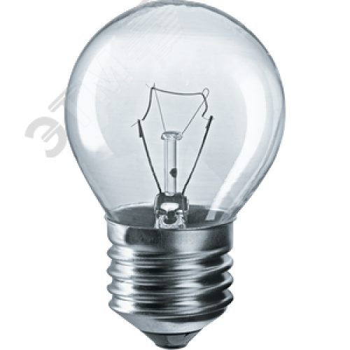Лампа накаливания декоративная ДШ 40вт Р45 230в Е27 (шар)