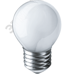 Лампа накаливания декоративная ДШ 60вт Р45 230в Е27 матовая (шар)