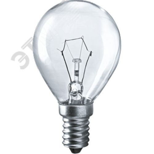 Лампа накаливания декоративная ДШ 40вт Р45 230в Е14 (шар)