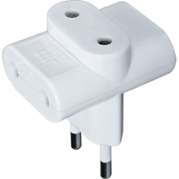 Разветвитель 3 гнезда без заземления NAD-FT-3X-WH