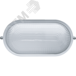 Светильник НПП-60w термостойкий овальный без решетки IP54 белый