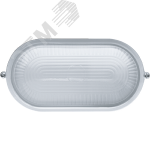 Светильник НПП-60w термостойкий овальный без решетки IP54 белый