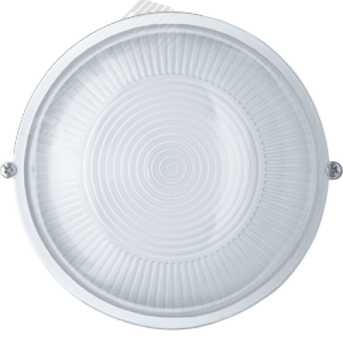 Светильник НПП-60w термостойкий круглый без решетки IP54 белый