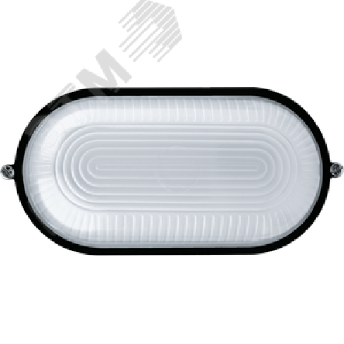 Светильник НПП-60w термостойкий овальный без решетки IP54 черный