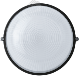 Светильник НПП-60w термостойкий круглый без решетки IP54 черный