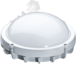 Светильник светодиодный ДБП-12w 4000K 960 Лм круглый металлический IP65 белый