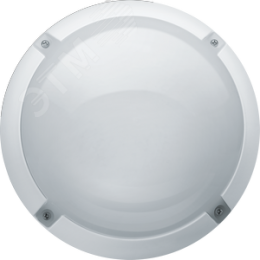 Светильник светодиодный ДБП-8w 4000К 760 Лм IP65 круглый пластиковый белый