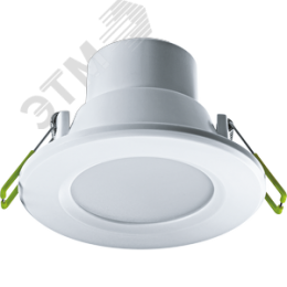 Светильник светодиодный ДВО-6Вт 3000K 400Лм белый