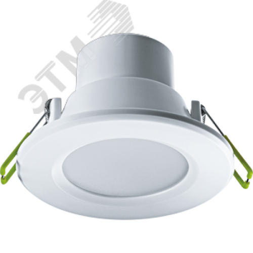 Светильник светодиодный ДВО-6Вт 3000K 400Лм белый