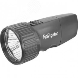 Фонарь светодиодный NPT-CP02-ACCU 5LED аккумуляторный с вилкой для зарядки пластик