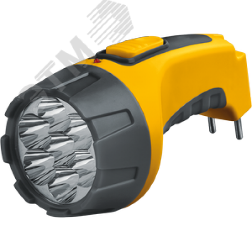 Фонарь светодиодный NPT-CP04-ACCU 7LED аккумуляторный с вилкой для зарядки пластик