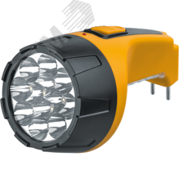 Фонарь светодиодный NPT-CP05-ACCU 12+10LED аккумуляторный с вилкой для зарядки пластик
