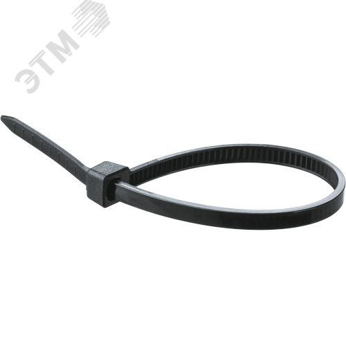 Хомут 300х3.6мм черный нейлон (100шт)