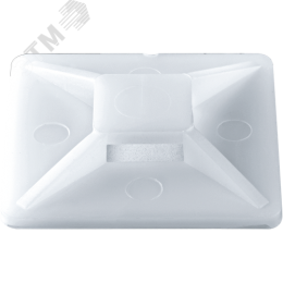 Площадка самоклеящаяся 20х20 белая под хомуты (100шт)