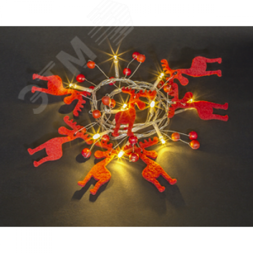 Гирлянда светодиодная новогодняя NGF-D014-10WW-2AA