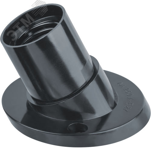 Патрон настенный Е27 карболитовый черный