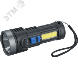 Фонарь светодиодный NPT-CP28-ACCU для работы 1 LED, 1В + 1 СОВ, 3Вт