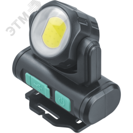 Фонарь светодиодный NPT-H38-ACCU 1COB, 3.2Вт + 1 LED, 3Вт налобный аккумуляторный