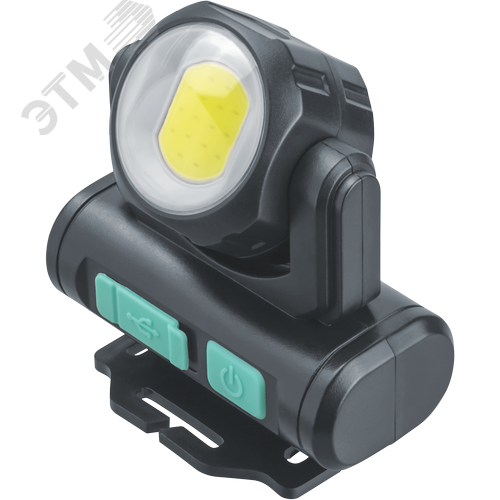 Фонарь светодиодный NPT-H38-ACCU 1COB, 3.2Вт + 1 LED, 3Вт налобный аккумуляторный