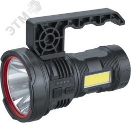Фонарь светодиодный NPT-SP39-ACCU прожектор/кемпинг 1 LED, 3Вт + 1 COB, 5Вт