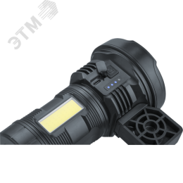 Фонарь светодиодный NPT-SP39-ACCU прожектор/кемпинг 1 LED, 3Вт + 1 COB, 5Вт