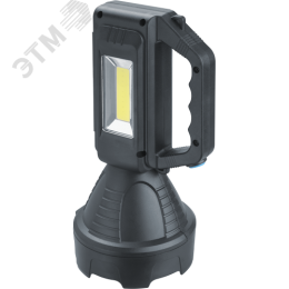 Фонарь светодиодный NPT-SP40-ACCU прожектор/кемпинг 1 LED, 3Вт + 1 COB, 5Вт
