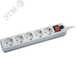 Фильтр сетевой NSP-05-180-ESC-3х0.75 5 гнезд 1.8м