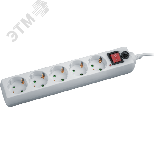 Фильтр сетевой NSP-05-180-ESC-3х0.75 5 гнезд 1.8м