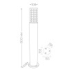 Светильник НТУ-60w столб Е27 IP54 черный
