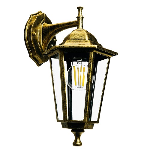 Светильник НБУ-60w вниз Е27 IP44 черное золото