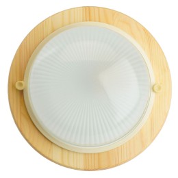 Светильник НБО-03-60-011 Е27 круг дерево клен IP54