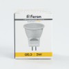 Лампа светодиодная LED 3вт 230в G5.3 MR11 теплый