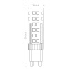 Лампа светодиодная LED 7вт 230в G9 дневной капсульная