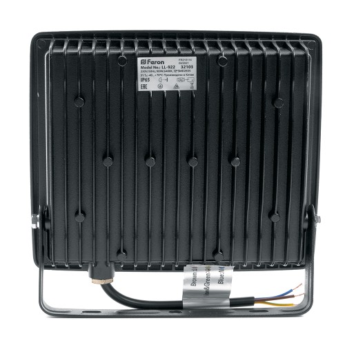 Прожектор светодиодный ДО-100w 6400К 9500 Лм IP65 черный