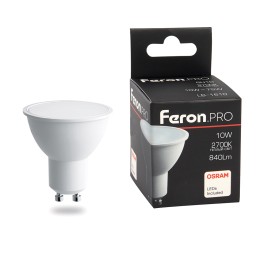 Лампа светодиодная LED 10вт 230в GU10 теплый .PRO