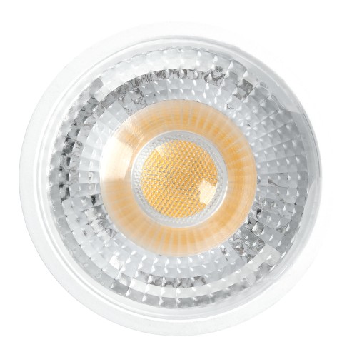 Лампа светодиодная LED 7вт 230в GU10 теплый с линзой 38 град .PRO