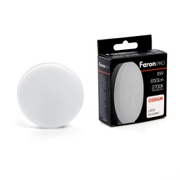 Лампа светодиодная LED 8вт GX53 теплый таблетка .PRO