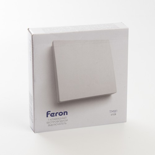 Выключатель дистанционного управления 230V 500W одноклавишный, белый, Feron