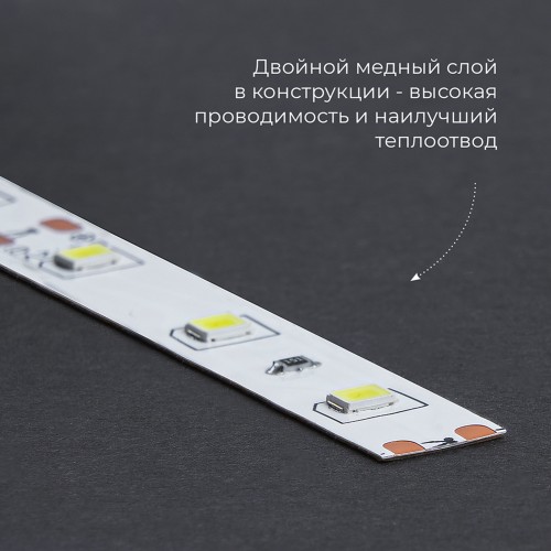 Лента светодиодная 14.4Вт/м 12В 4000К IP20 60LED/м LS606