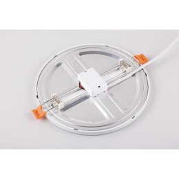 Светильник светодиодный ДВО-9w 2700К 720Лм slim белый с регулируемым монтажным диаметром (до 100мм)