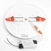 Светильник светодиодный ДВО-34w 6400К 3400Лм slim белый с регулируемым монтажным диаметром (до 210мм)