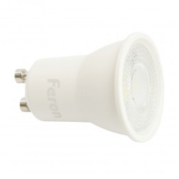 Лампа светодиодная LED 5вт 230в GU10 теплый с линзой 38 град
