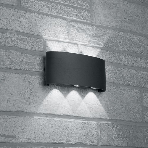 Светильник светодиодный уличный ДБУ-6х1w вверх/вниз 4000K IP54 черный