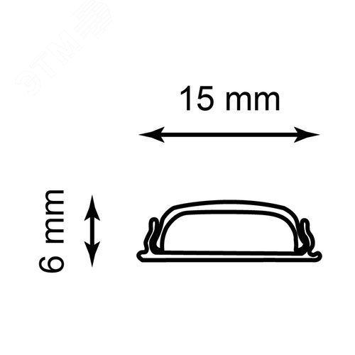 Профиль накладной гибкий алюминиевый 2 м серебро матовый экран 2 заглушки 4 крепежа для светодиодных лент