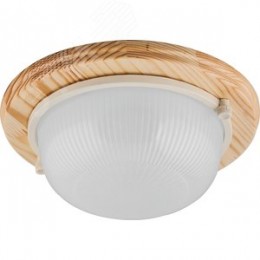 Светильник НБО-03-60-011 Е27 круг дерево клен IP54