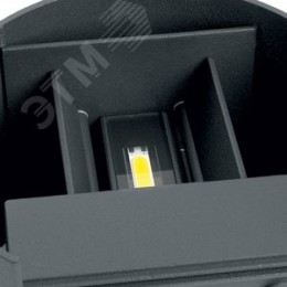 Светильник светодиодный уличный ДБУ-2х3w вверх/вниз 4000К IP54 черный