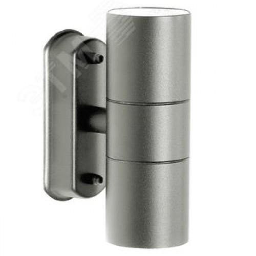 Светильник ДБУ вверх/вниз 2хGU10 без ламп IP44 серый