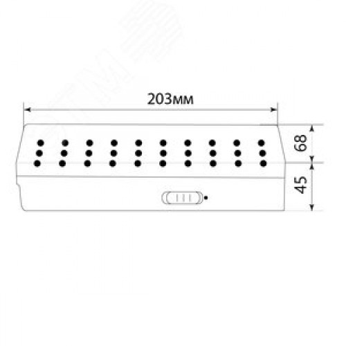 Светильник аварийный светодиодный LEDх30 6ч непостоянный IP20