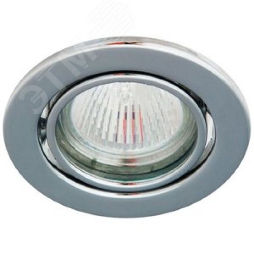 Светильник ИВО-50w 12в G5.3 поворотный хром